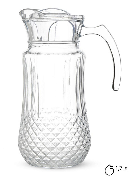 Кувшин 1,7л стекло 000000000001228664