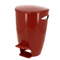 Урна с крышкой с педалью 5л красно-белая 20х23х30см пластик PRIMANOVA M-E04-04-01 000000000001201680