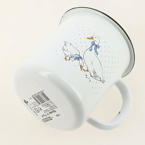 Кружка 1л СТАЛЬЭМАЛЬ Гуси эмалированная сталь 000000000001207710