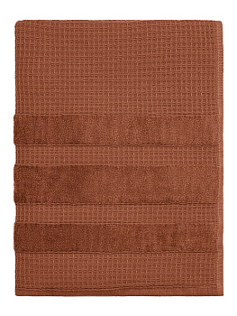 Полотенце 70x130см DE'NASTIA КРАФТ коралловый хлопок 100% 000000000001219510