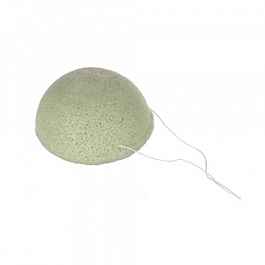 Воздушный спонж для лица с зеленой глиной The Konjac Sponge company 000000000001127422