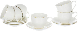 Н-р чайный 12шт,6 чашек 220мл+6 блюдец,пд/уп,Грация,Шелк,101-01005 000000000001183381