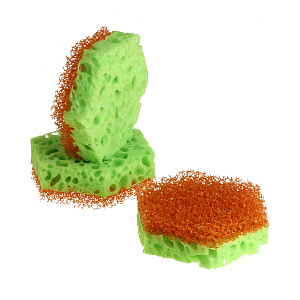 Набор губок для мытья посуды Тефлончик Хозяюшка Мила, 3 шт. 000000000001051122