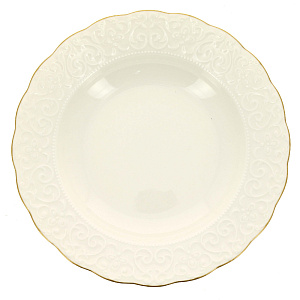 IREM Тарелка суповая 22см Отводка золото костяной фарфор BNIRM22CK520 000000000001189497