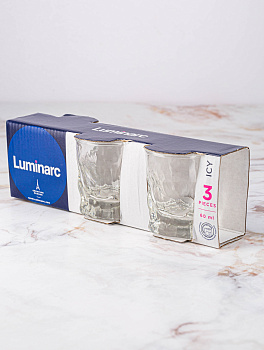 АЙСИ Набор стопок для водки 3шт 60мл LUMINARC стекло G2767 000000000001134763
