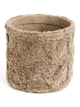 Корзина для хранения 20x20см DE'NASTIA Крафт Треугольники бежевый хлопок 000000000001220589