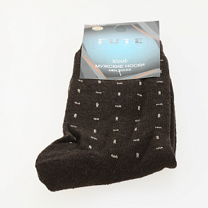 Носки мужские р.40-44 FUTE тонкая ангора шерсть-30%/полиамид-25%/вискоза-20%/ангора-20%/эластан-5% 000000000001214280