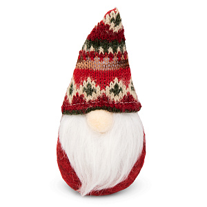 Декоративное украшение Дед Мороз с бородой 7,5х14см MANDARIN полиэстер 000000000001209338