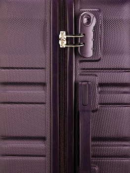 Чемодан на колесах L (48х30х75см) волнабургунд ABS 000000000001226528