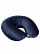 Подушка антистресс LUCKY дорожная с кнопкой темно-синяя полиэстер 000000000001199322