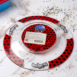 Тарелка 19,5см ND PLAY Леди Баг и Супер Кот Дизайн 1 стекло 000000000001193228