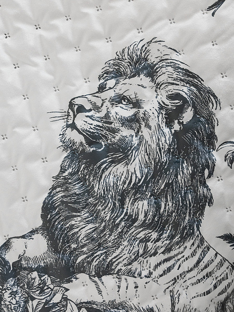 Покрывало 220x240см DE'NASTIA Tiger белый/серый полиэстер 000000000001230718