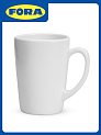 Кружка 350мл FORA белая опал 000000000001217512
