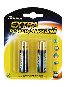 Батарейка алкалиновая 2шт Reiden Extra Power/Alkalaine AA LR6 1,5В 000000000001226230