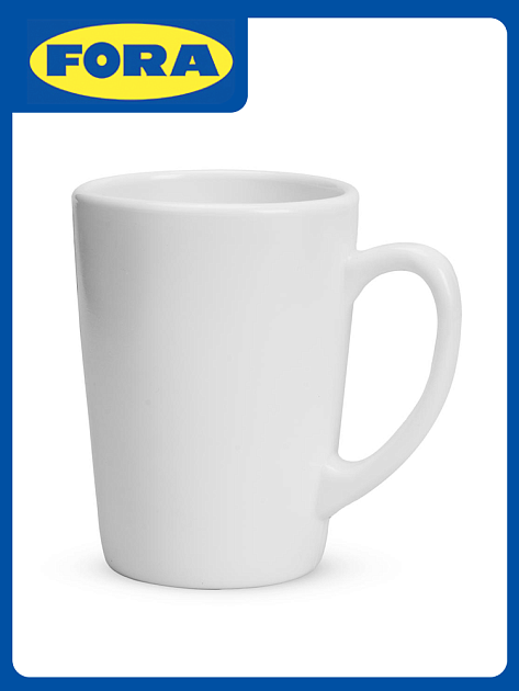 Кружка 350мл FORA белая опал 000000000001217512