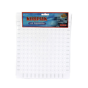 Коврик для раковины Мультидом, 31х25 см, ПВХ 000000000001126929