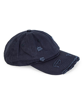 Кепка 57-59см рваная синий полиэстер 000000000001227558