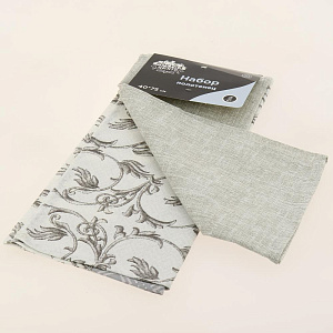 Набор полотенец рогожка 40*75(2шт)(Лилия) 000000000001187197