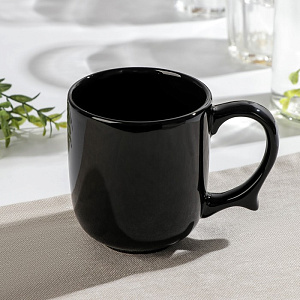 Кружка 380мл ДОЛЯНА Coffee break черный керамика 000000000001211134