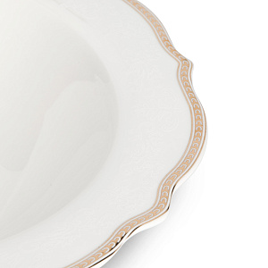 Салатник 25см/850мл Stephanie с перламутром золото фарфор 000000000001219785