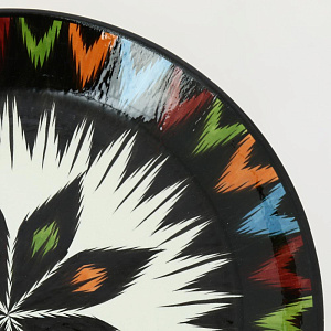 Блюдо (ляган) 38см ROSHIDON CERAMIK рисунок атлас керамика 000000000001211145