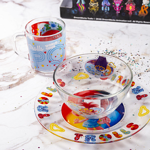 Набор детской посуды 3 предмета ND PLAY Поп Тролли 2 стекло 000000000001203145