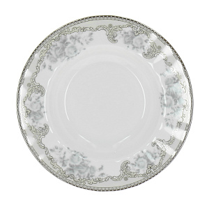 Глубокая тарелка Платиновый вензель Porcelaine Czech Gold Hand s.r.o., 21.5 см 000000000001136187