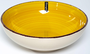 Салатник 23см/2,3л ELRINGTON АЭРОГРАФ Медовый керамика 000000000001211174