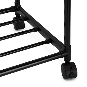 Вешалка напольная 2-х ярусная 56х33х120см LUCKY металл черный 000000000001222582