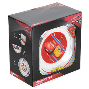 Набор для завтрака Тачки, 3 предмета 000000000001176874