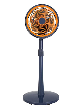 Вентилятор напольный102х25см 220В 35Вт 2скорости режим поворота регулировка наклона регулировка высоты синий пластик/железо с гальваническим покрытием 000000000001227272
