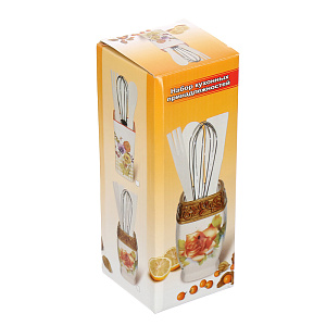 Набор кухонных принадлежностей Розы Коралл, 400мл 000000000001141618