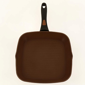 Сковорода Гриль 28см LADINA REGULAR Terracotta антипригарное покрытие алюминий 000000000001204292