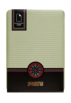 Пододеяльник 145х210см DE'NASTIA светло-зеленый сатин-страйп 3мм хлопок-100% 000000000001215561