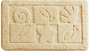 Коврик для ванной комнаты, 40*70 см, микрофибра, reef, Milardo, MMI110M 000000000001078362