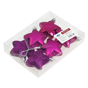 Набор декоративных украшений ЗвездочкаПосуда Центр, 6 см, 6 шт. 000000000001161790