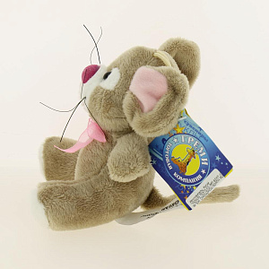 Мягкая игрушка символ года Мышь 0013 с капроновым бантом 13см КМИ5106 000000000001194977
