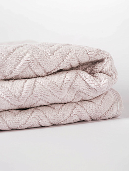 Полотенце махровое 70х130см LUCKY Зигзаг светло-серый хлопок 100% 000000000001214731