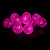 Гирлянда электрическая 1,5м(+0,5м шнур) 10 LED ламп VEGAS Нить Хлопковые шары розовый свет прозрачный провод мерцание АА-2шт (не входят в комплект) 000000000001214524