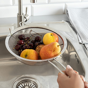 Сито 21см DE'NASTIA с ручкой нержавеющая сталь 000000000001219238