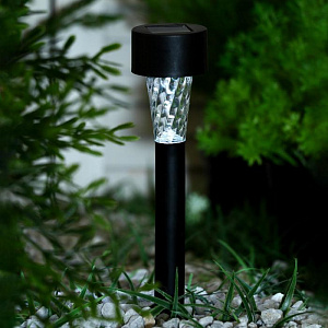 Фонарь садовый 30см D4,5 см LUAZON LIQHTING Трапеция 1 LED на солнечной батарее шоубокс пластик 000000000001211022