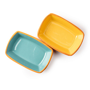 Набор форм для запекания 2шт 13х9х3,5см 170мл VIAPOT mix керамика 000000000001216671