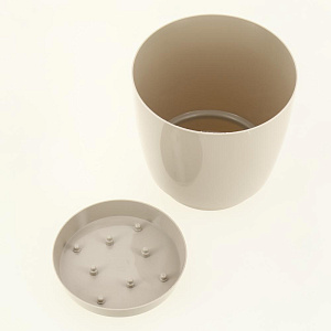 Горшок для цветов 2л h145мм D150мм GARDENPLAST ФРЕЗИЯ №1 капучино пластик 000000000001207361