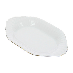 Овальное блюдо Золотая отводка Porcelaine Czech Gold Hands, 24 см 000000000001136240