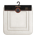 Коврик для туалета 50x50см DE'NASTIA Soft Collection мемори серый полиэстер 000000000001215843