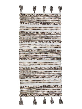 Коврик универсальный 60X90см LUCKY КОСА белый/светло-серый хлопок 000000000001225678