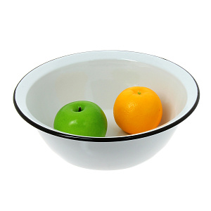 Миска 3,5л СТАЛЬ-ЭМАЛЬ без деколи эмалированная 000000000001022608