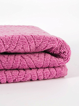 Полотенце махровое 30х60см СОФТИ Ромб светло-лиловый хлопок 100% 000000000001214687