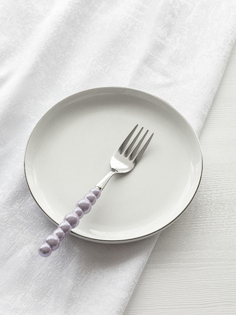 Вилка столовая DE'NASTIA Pearl фиолетовый нержавеющая сталь/ручка керамика 000000000001227732