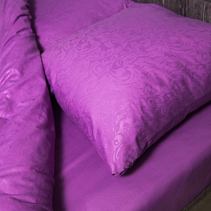 Простынь DE'NASTIA 150х215см лаванда 100%Микрофибра C010306 000000000001109592